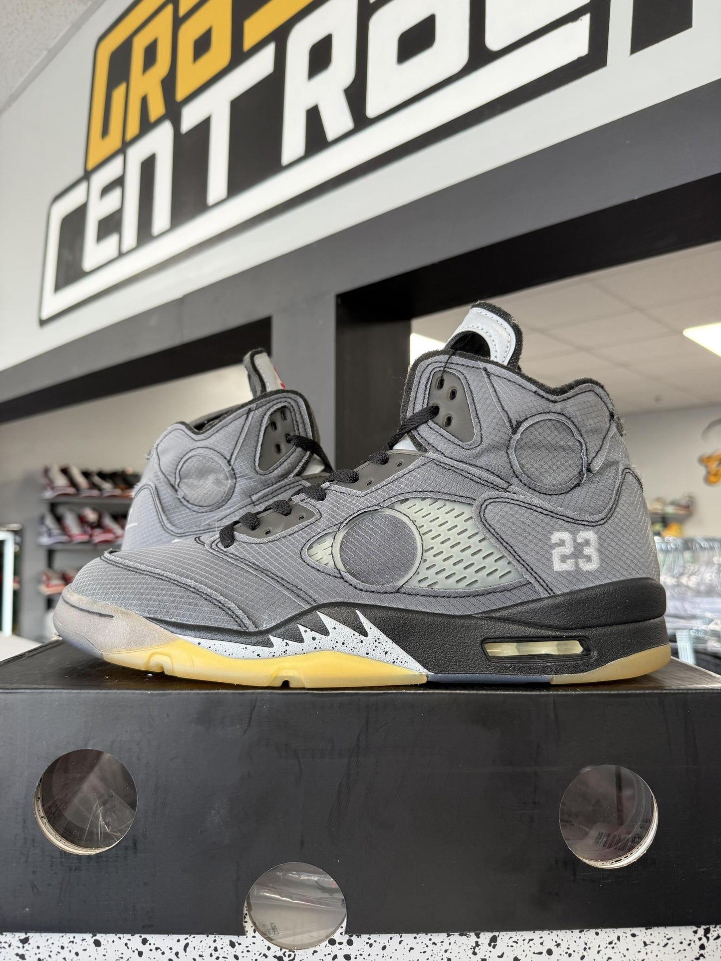 Jordan 5 X Off White "Muslin" Used Size 13