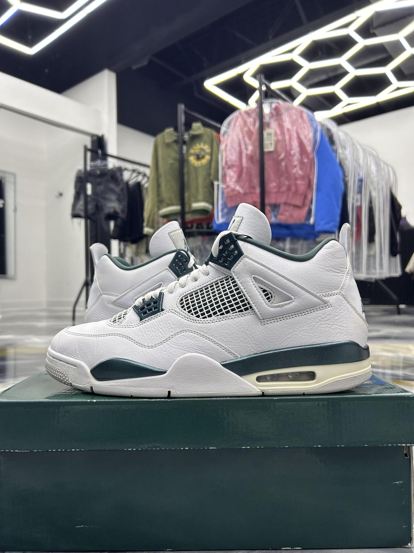 Jordan 4 "Oxidized Green" Used Size 13
