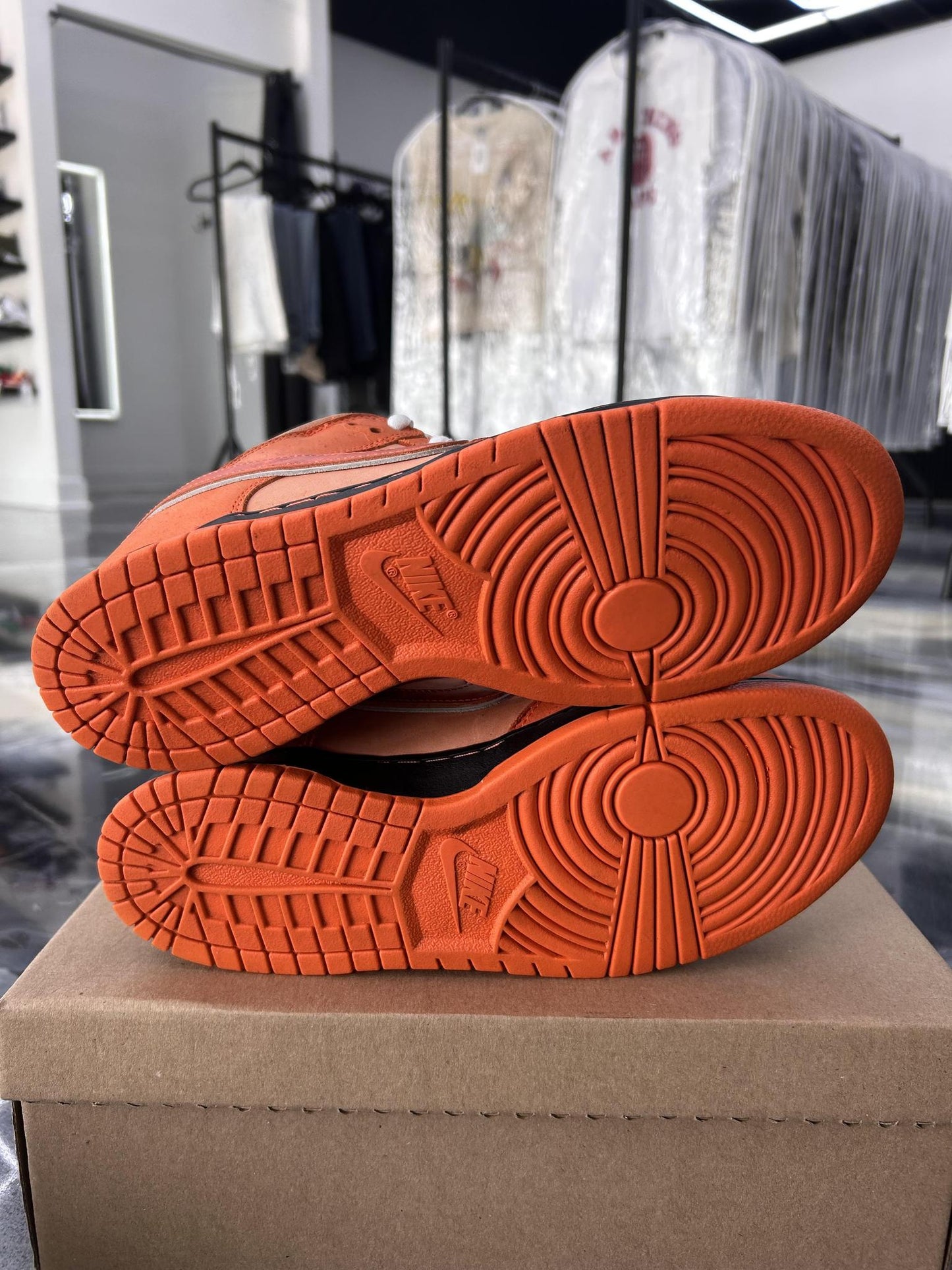 Nike SB Dunk Concepts "Orange Lobster" Used Size 10