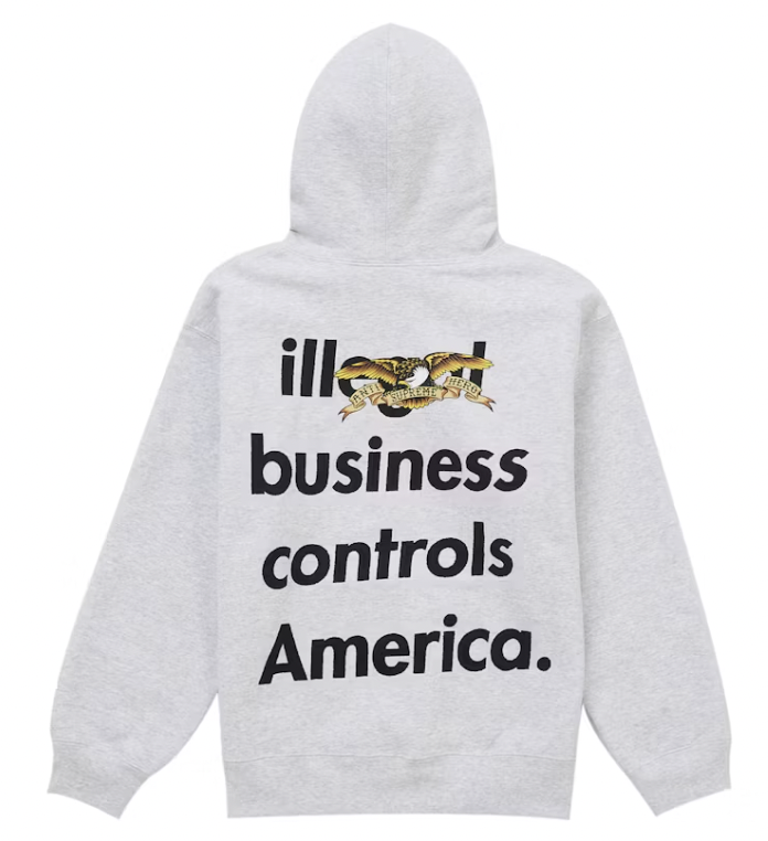 Supreme Anti Hero Hoodie "Grey"