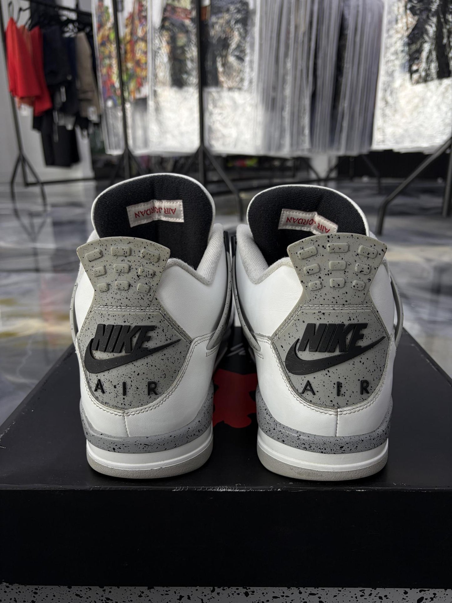Jordan 4 "White Cement" Used Size 13