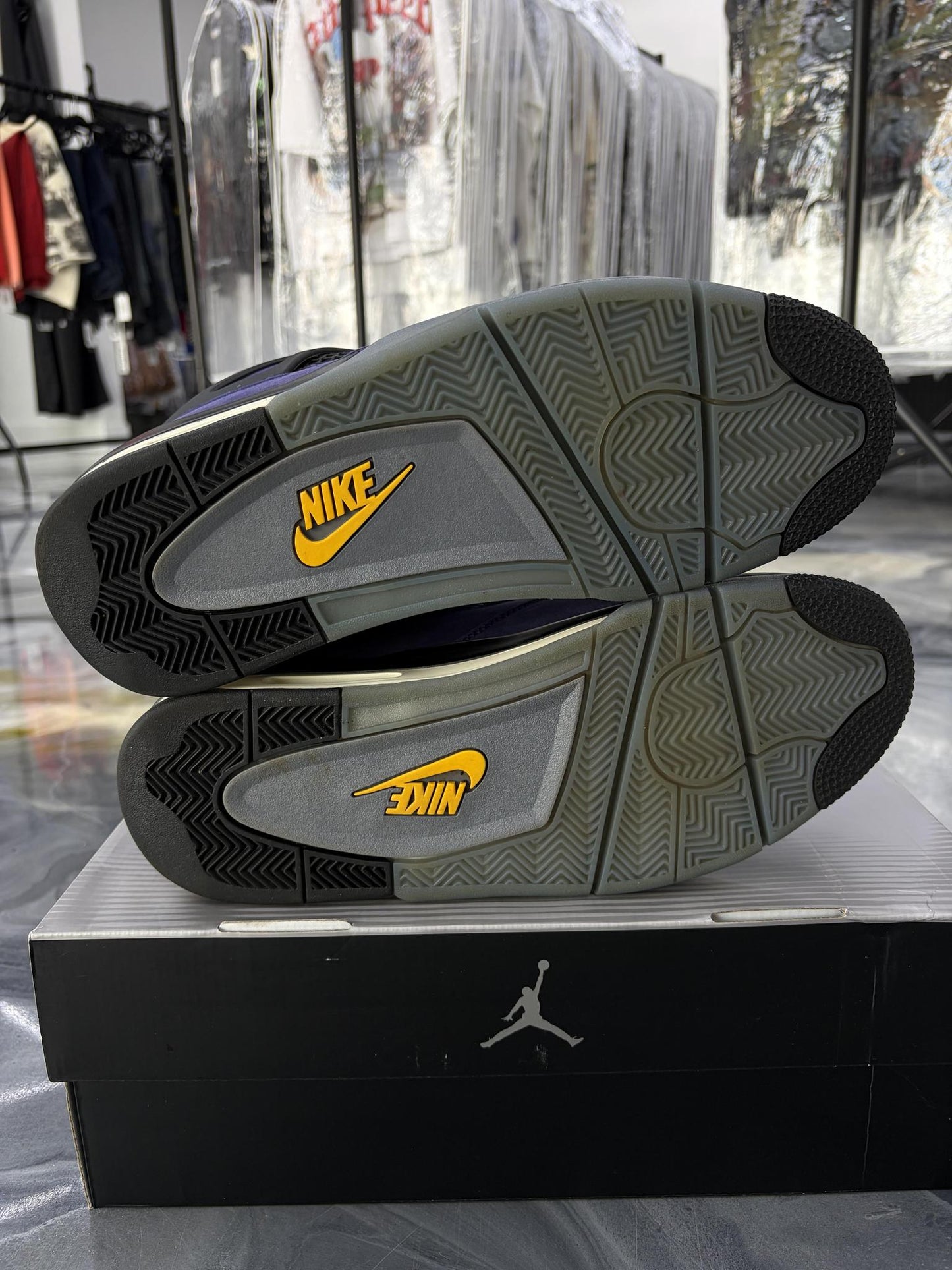 Jordan 4 "Laker" Used Size 12
