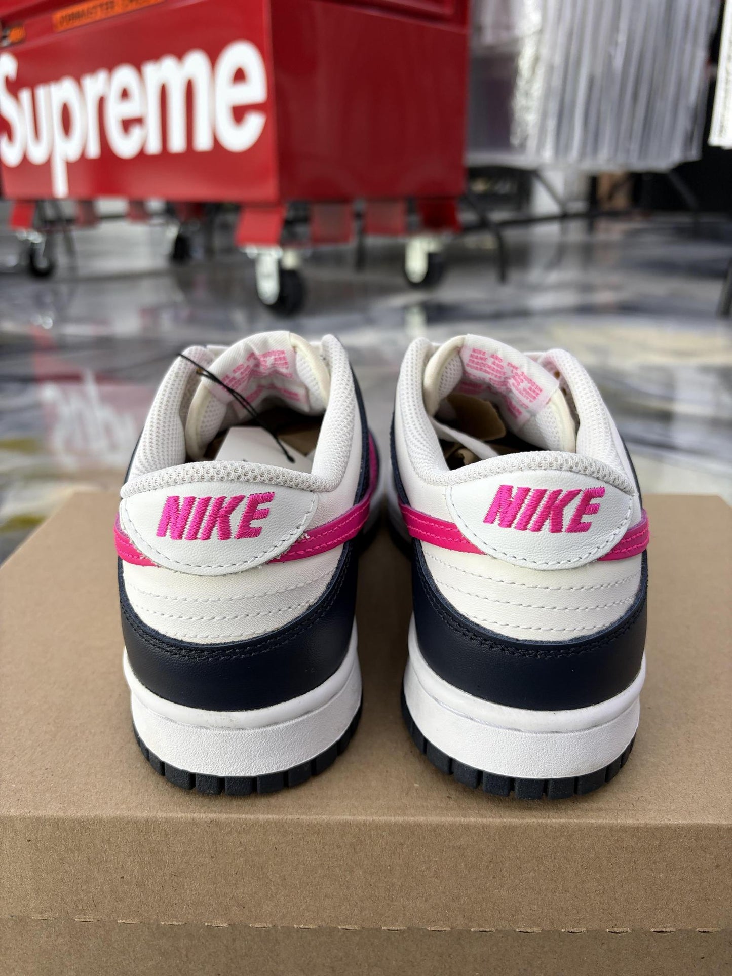 Nike Dunk Low "Obsidian Fierce Pink" Used Size 6Y/7.5W