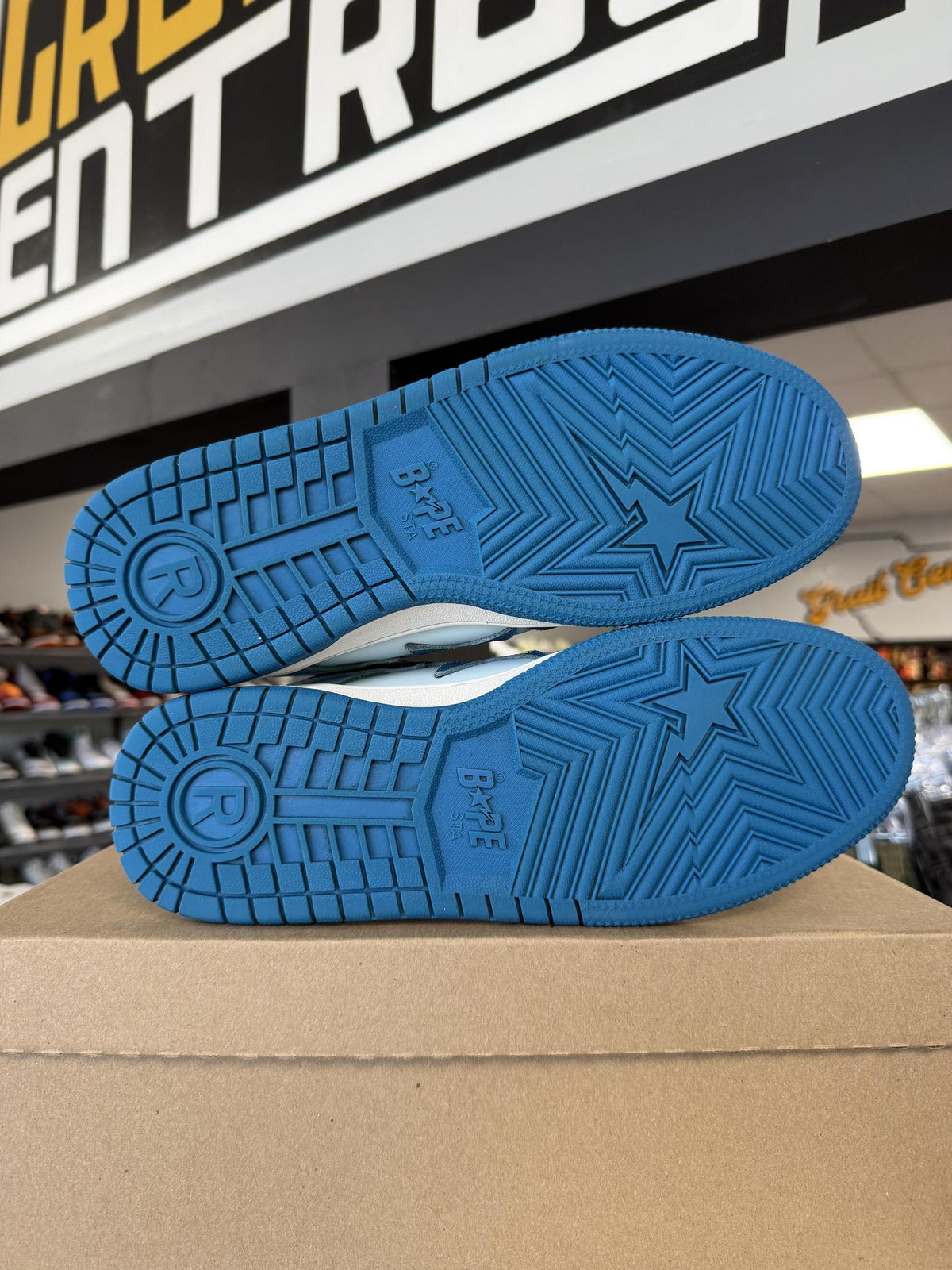 Bape Sk8 "Blue White" Used Size 9.5