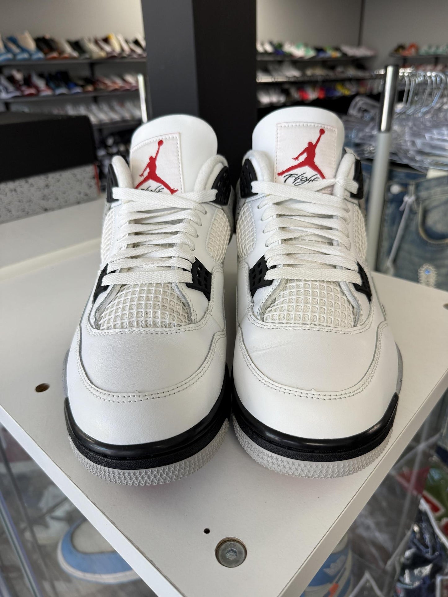 Jordan 4 "White Cement" Used Size 11.5