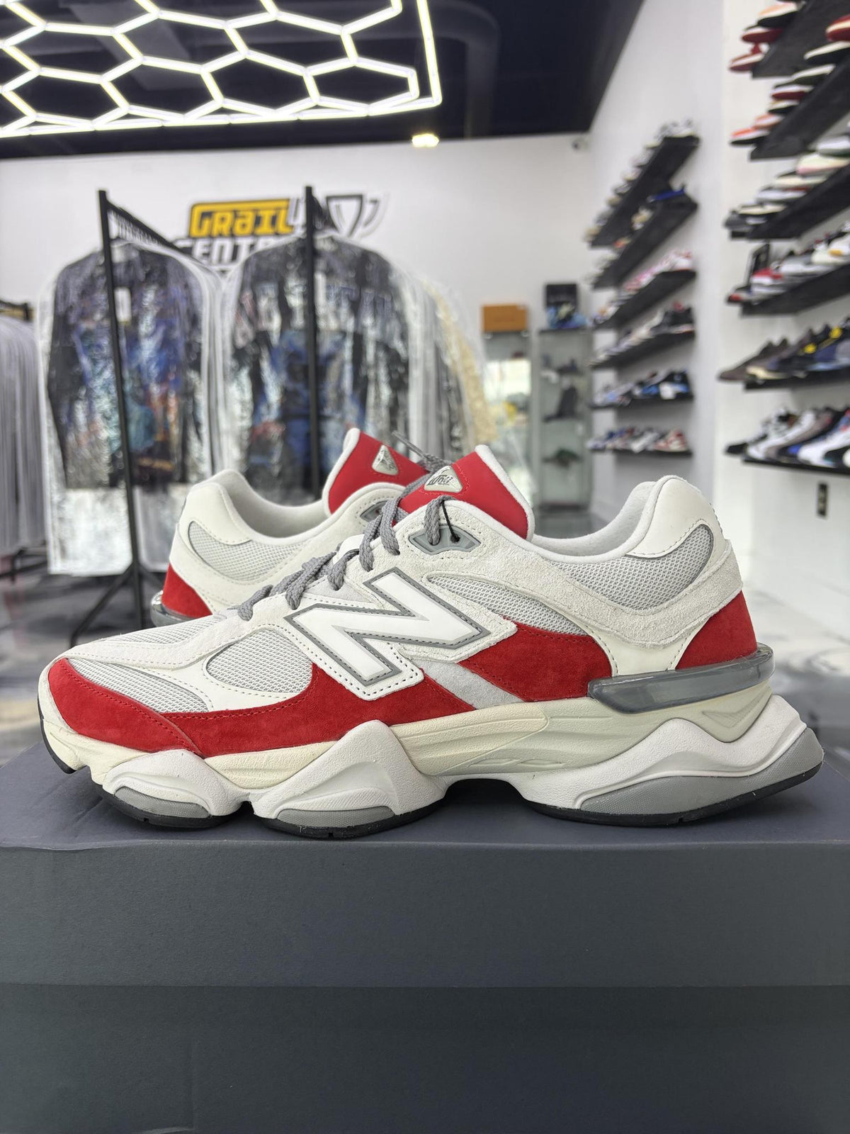 New Balance 9060 "Red/White" Used Size 12