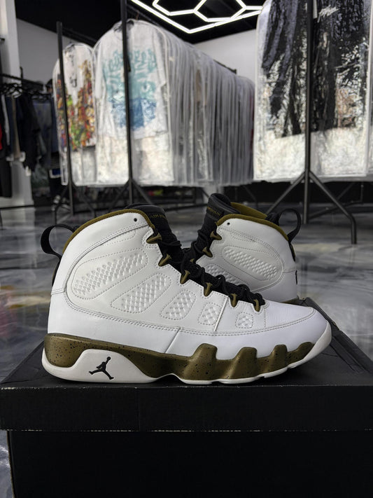 Jordan 9 "Militia Green" Used Size 11