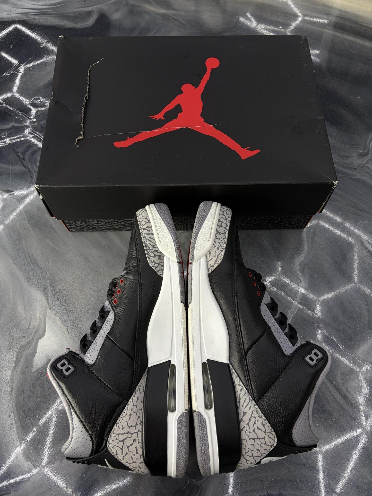 Jordan 3 "Black Cement" Used Size 10