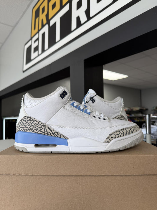 Jordan 3 "UNC" Used Size 10.5