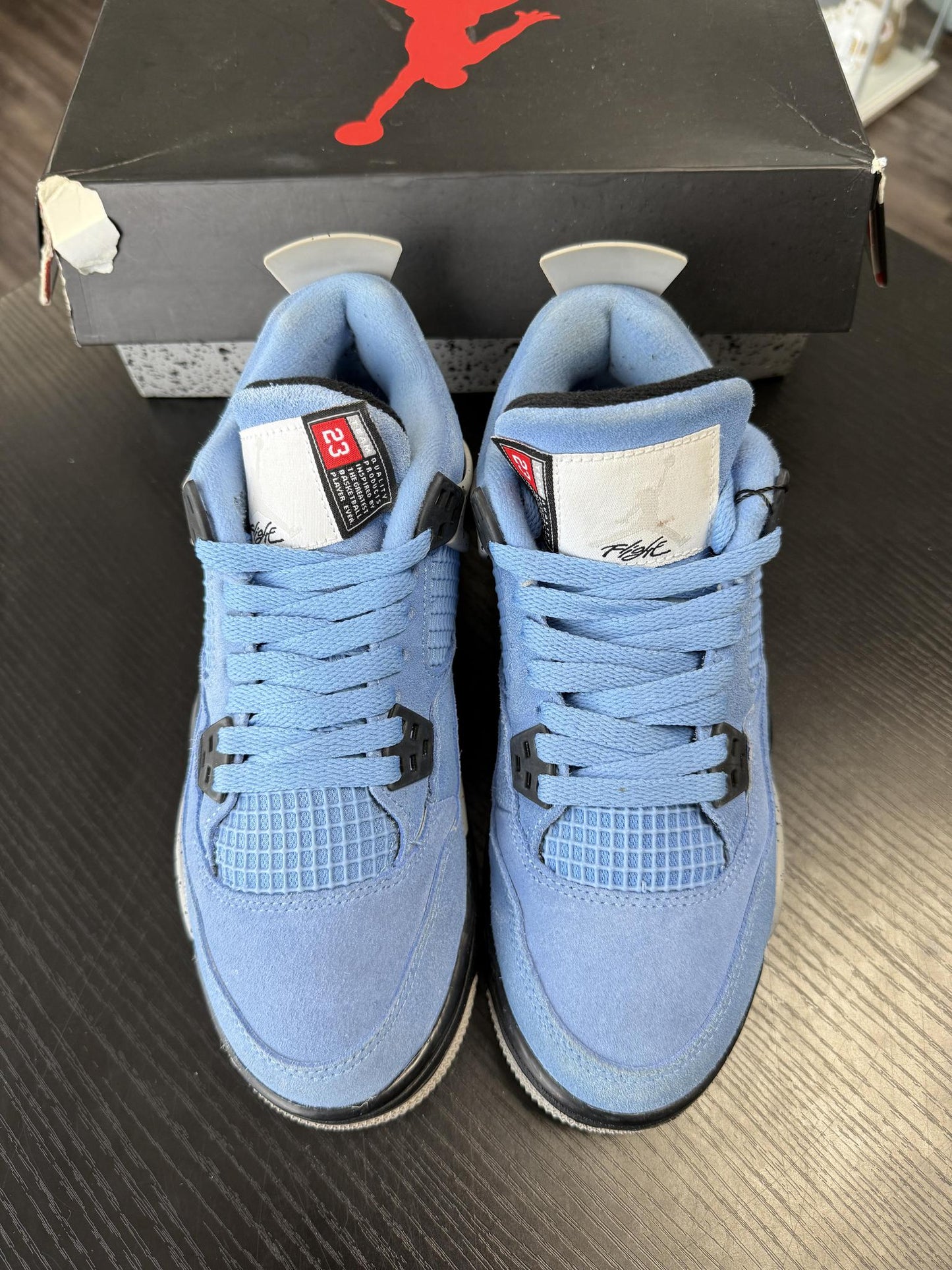 Jordan 4 "University Blue" Used Size 6Y/7.5W