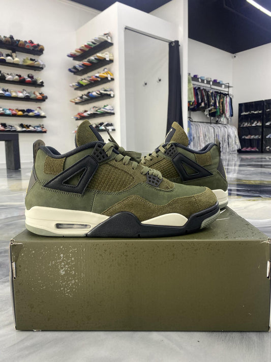 Jordan 4 "Craft Olive" Used Size 12