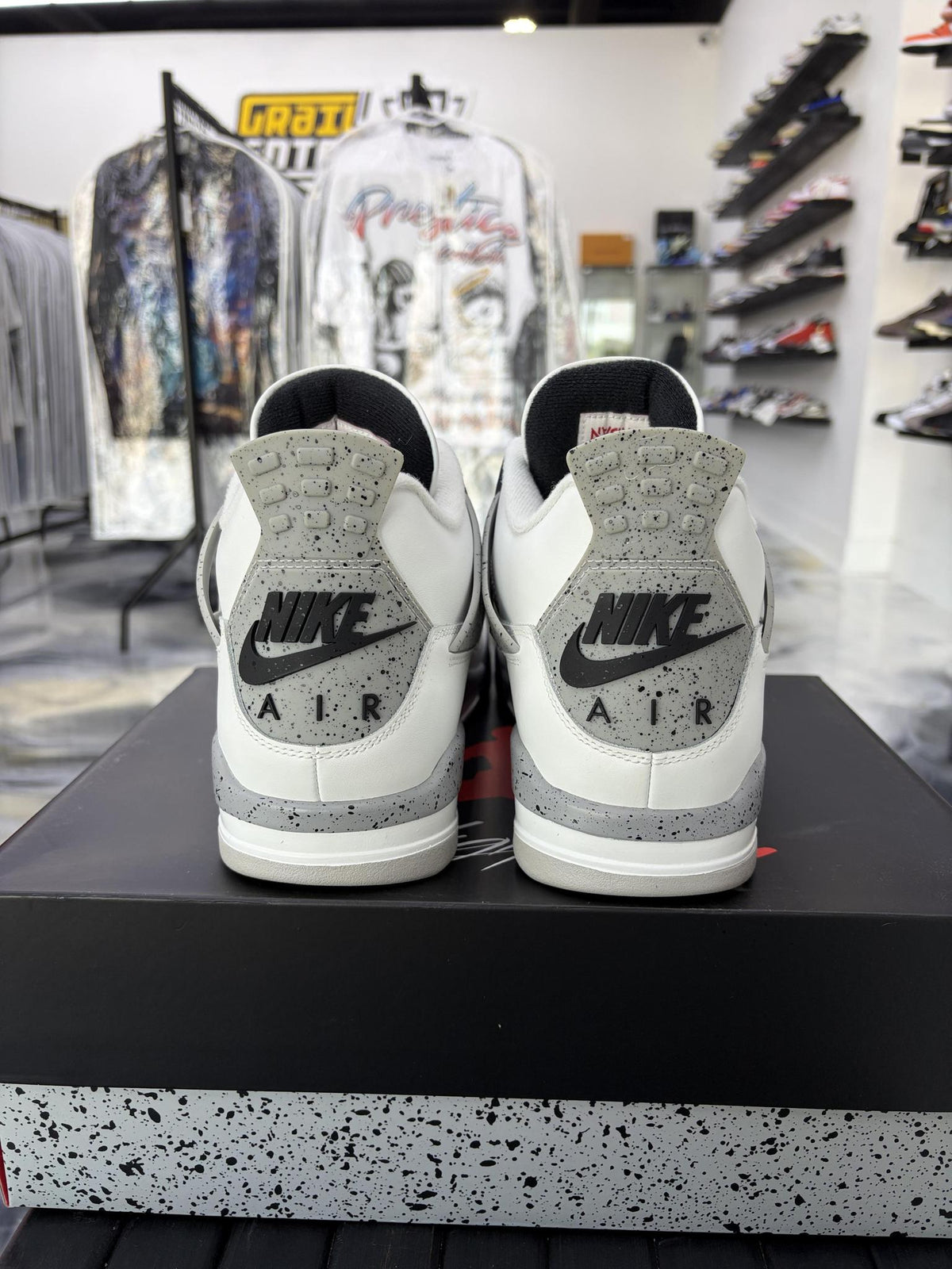 Jordan 4 "White Cement" Used Size 11