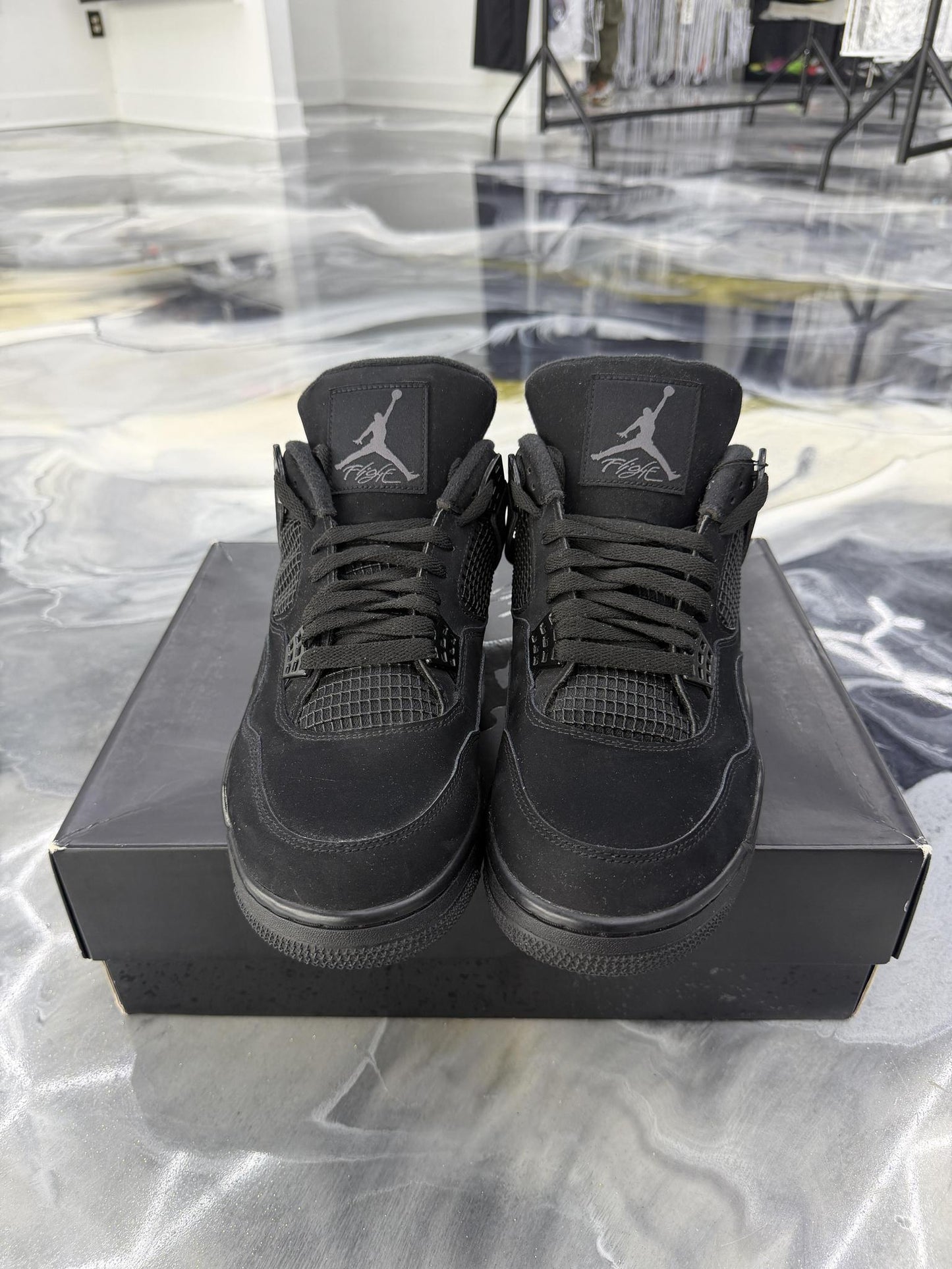 Jordan 4 "Black Cat" Used Size 12