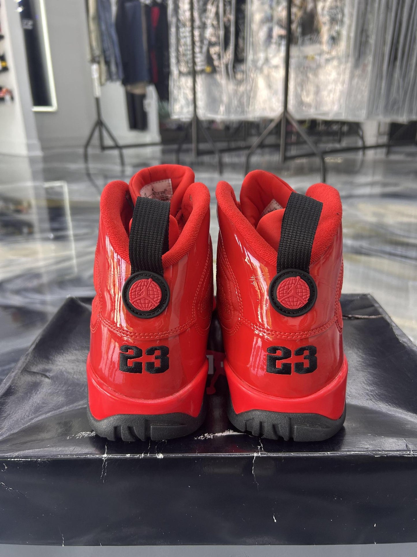 Jordan 9 "Chile Red" Used Size 12