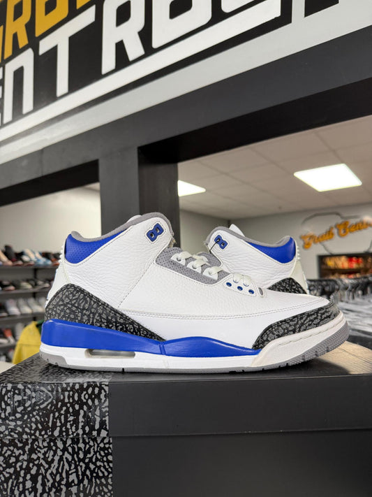 Jordan 3 "Racer Blue" Used Size 11.5