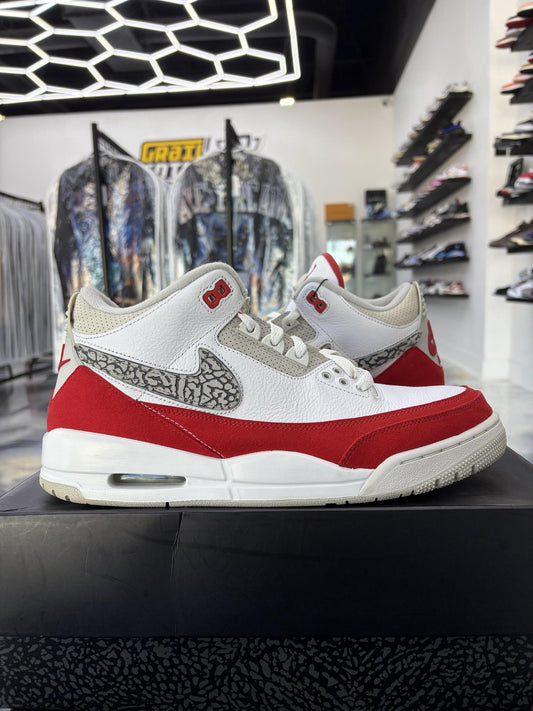 Jordan 3 "Tinker Red" Used Size 11