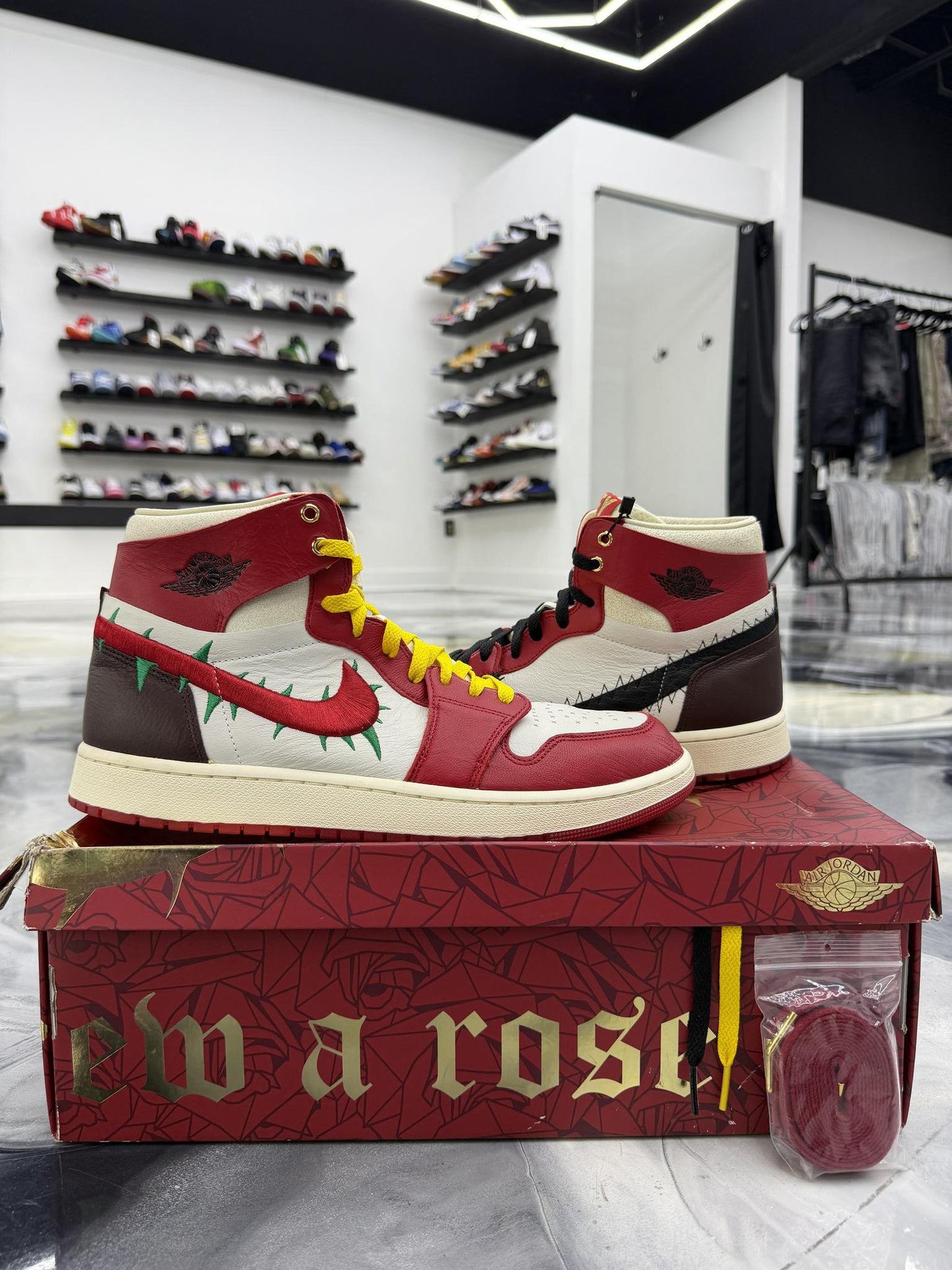 Jordan 1 High A Rose From The Harlem Used Size 12.5