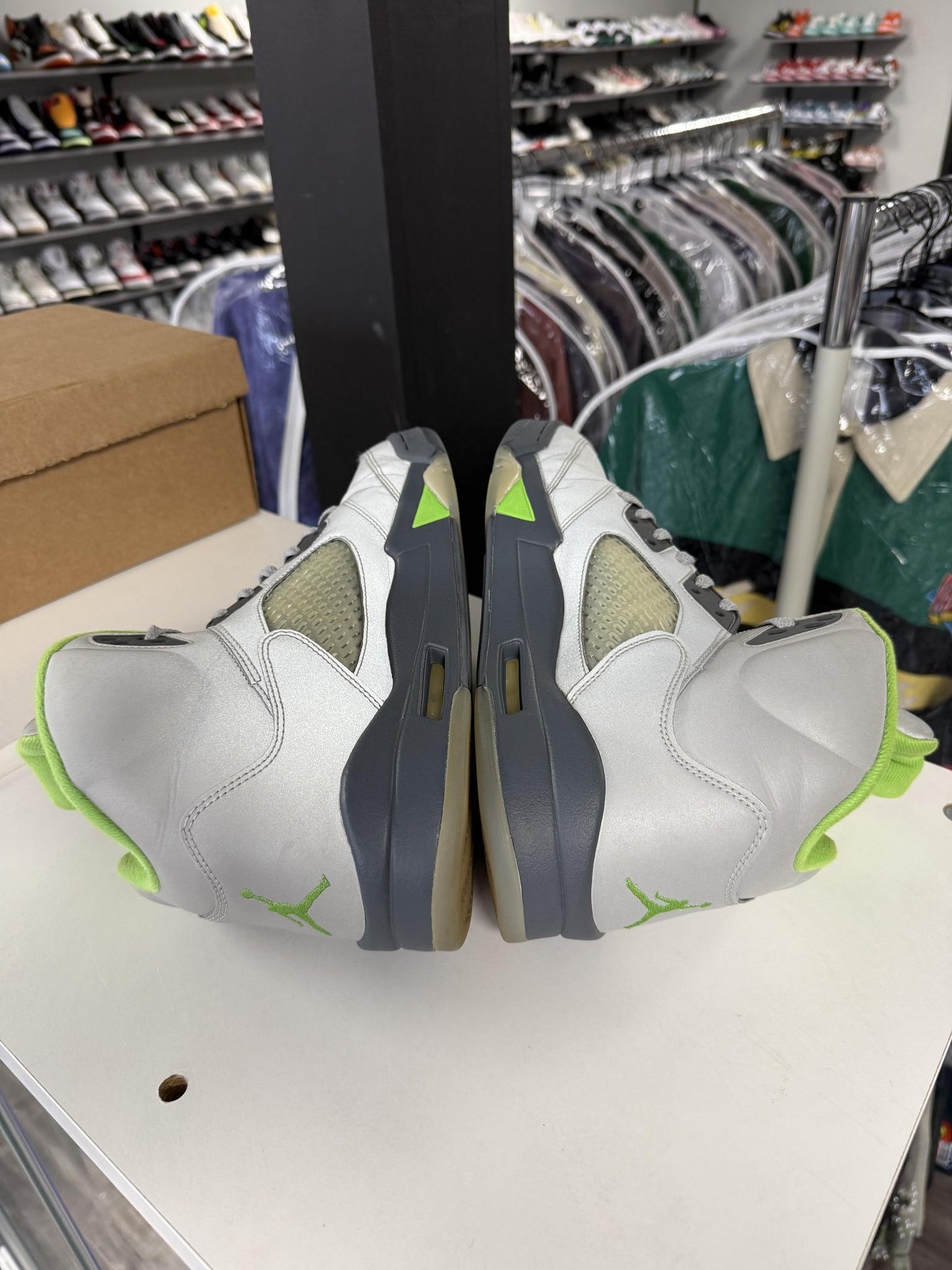 Jordan 5 "Green Bean" Used Size 13