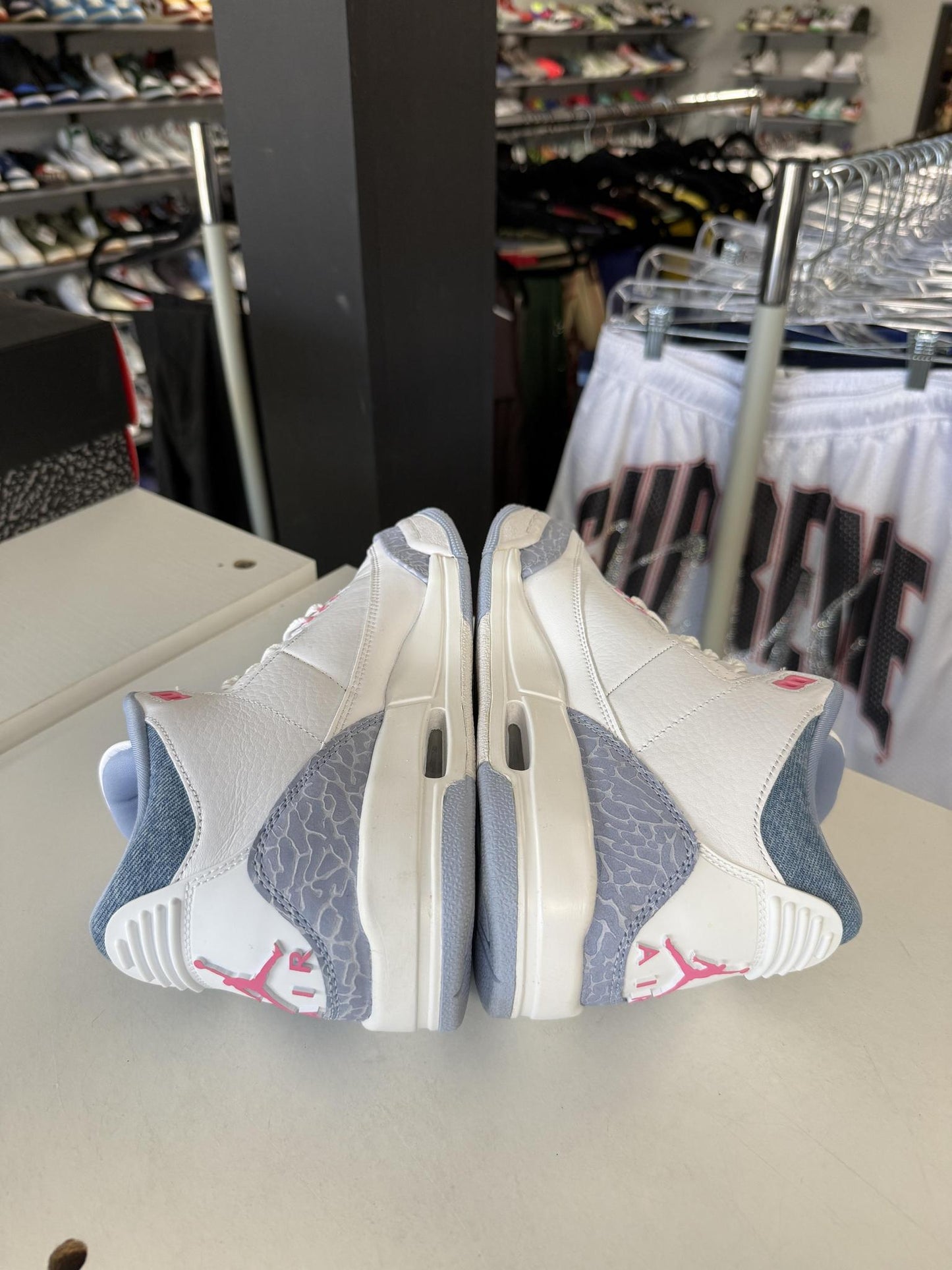 Jordan 3 "White Cobalt Bliss" Used Size 5.5Y/7W