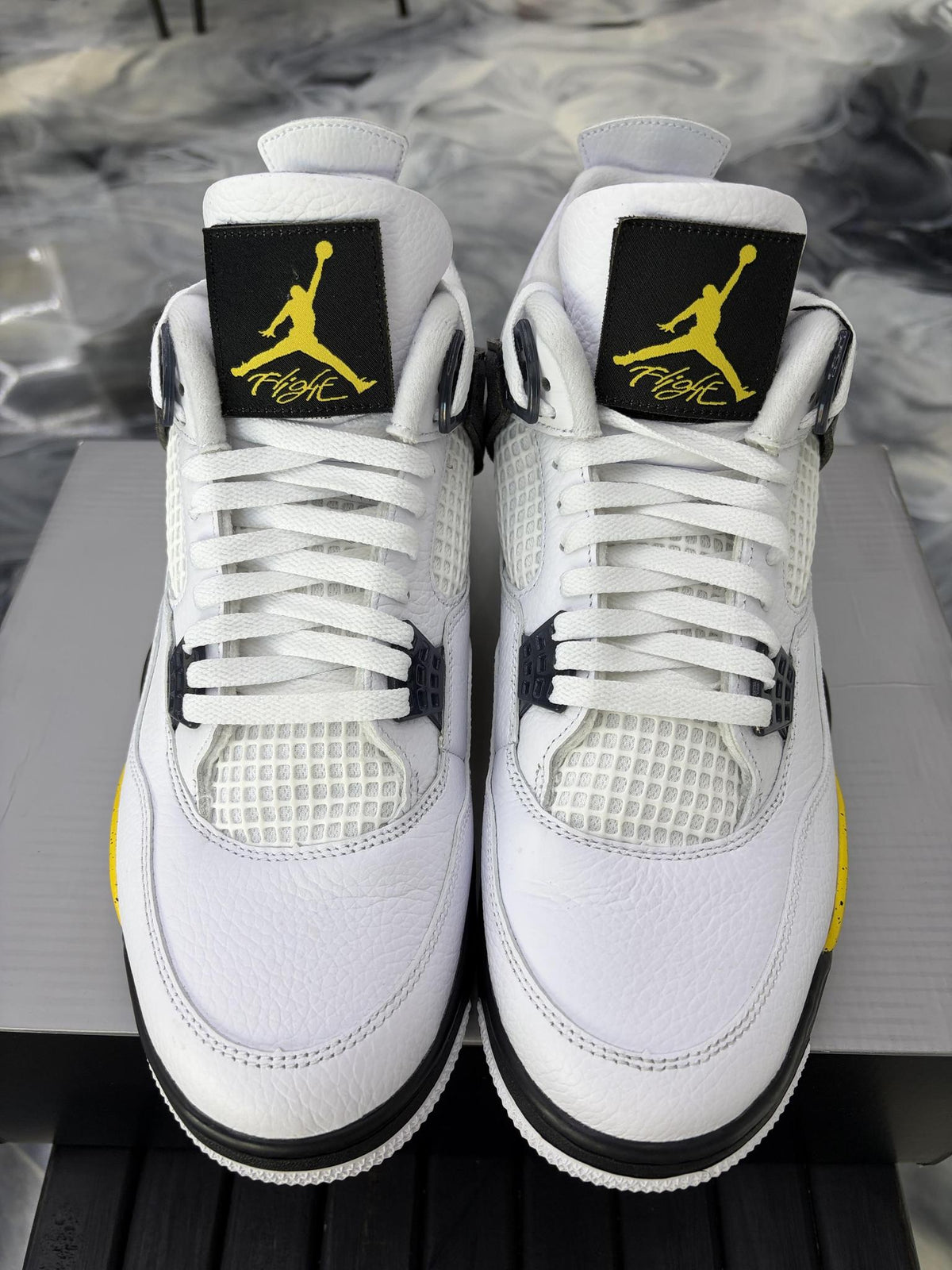 Jordan 4 "Tour Yellow" Used Size 12
