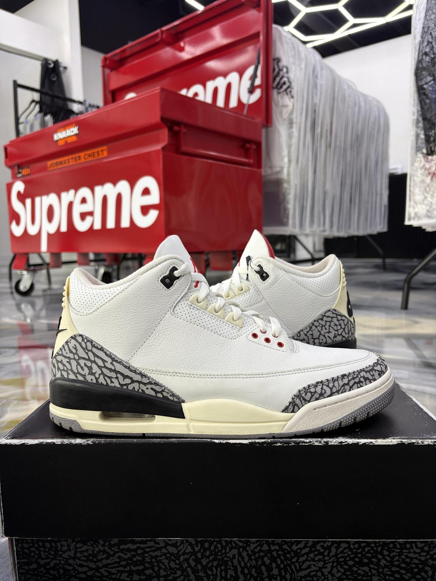 Jordan 3 "White Cement" Used Size 11