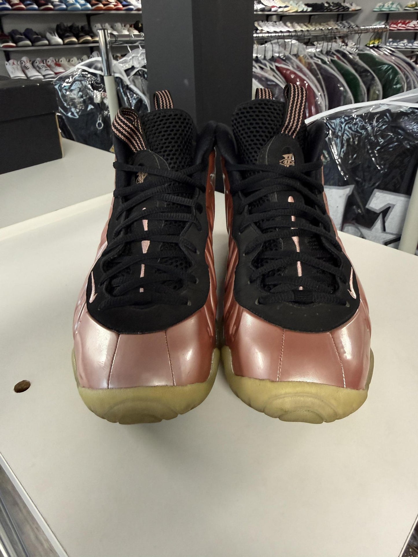 Nike Foamposite "Rust Pink" Used Size 7Y/8.5W