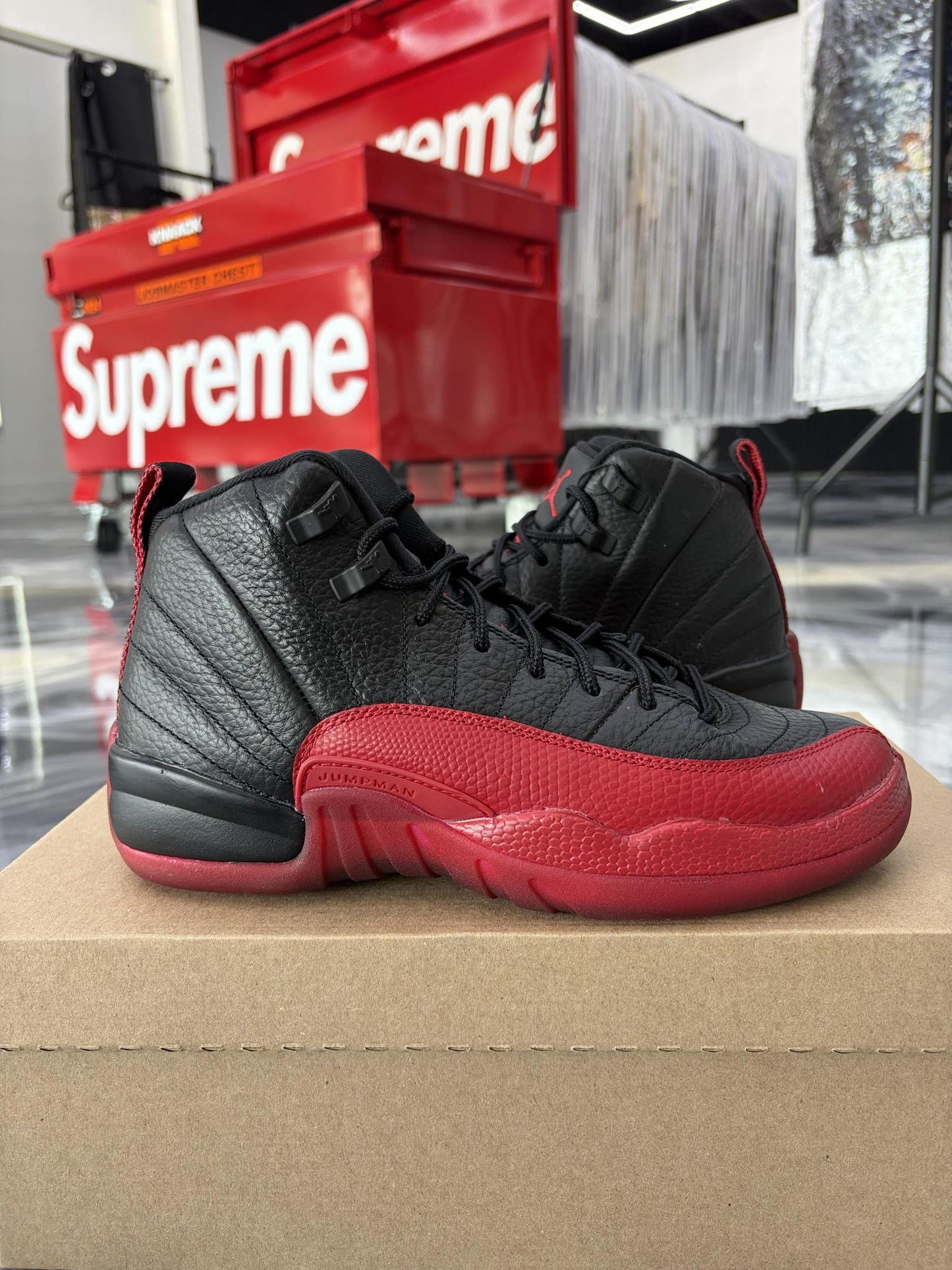 Jordan 12 "Flu Games" Used Size 6.5Y/8W