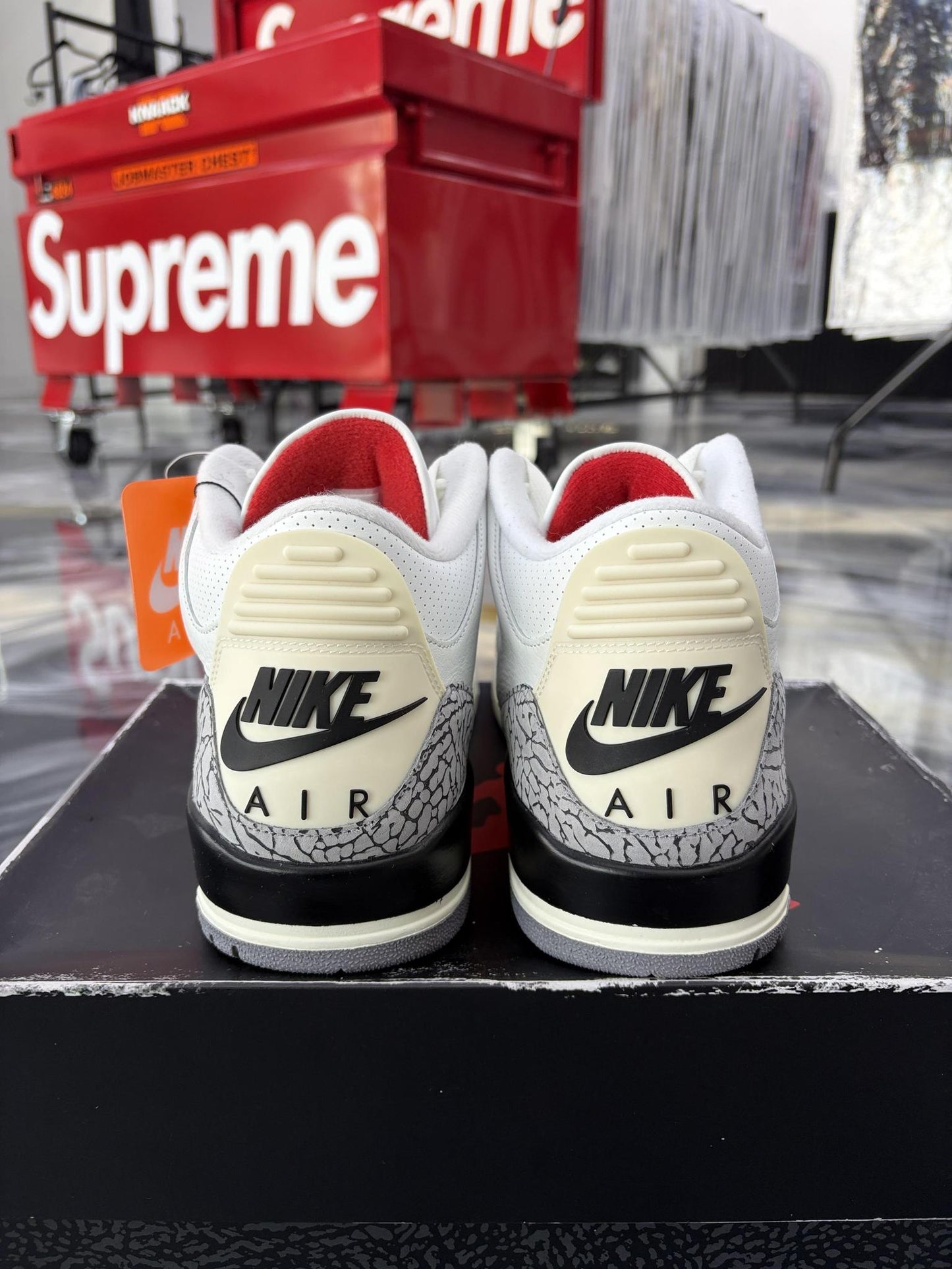 Jordan 3 "White Cement Reimagined" Used Size 12