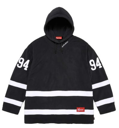 Supreme x Polartec Hooded Hockey Jersey "Black"