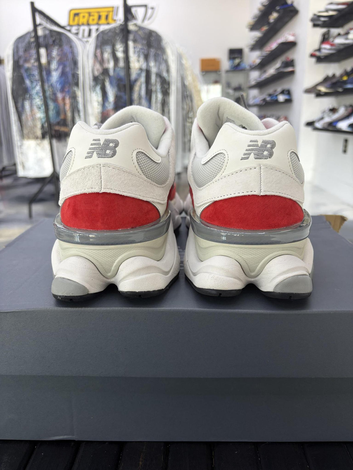 New Balance 9060 "Red/White" Used Size 12