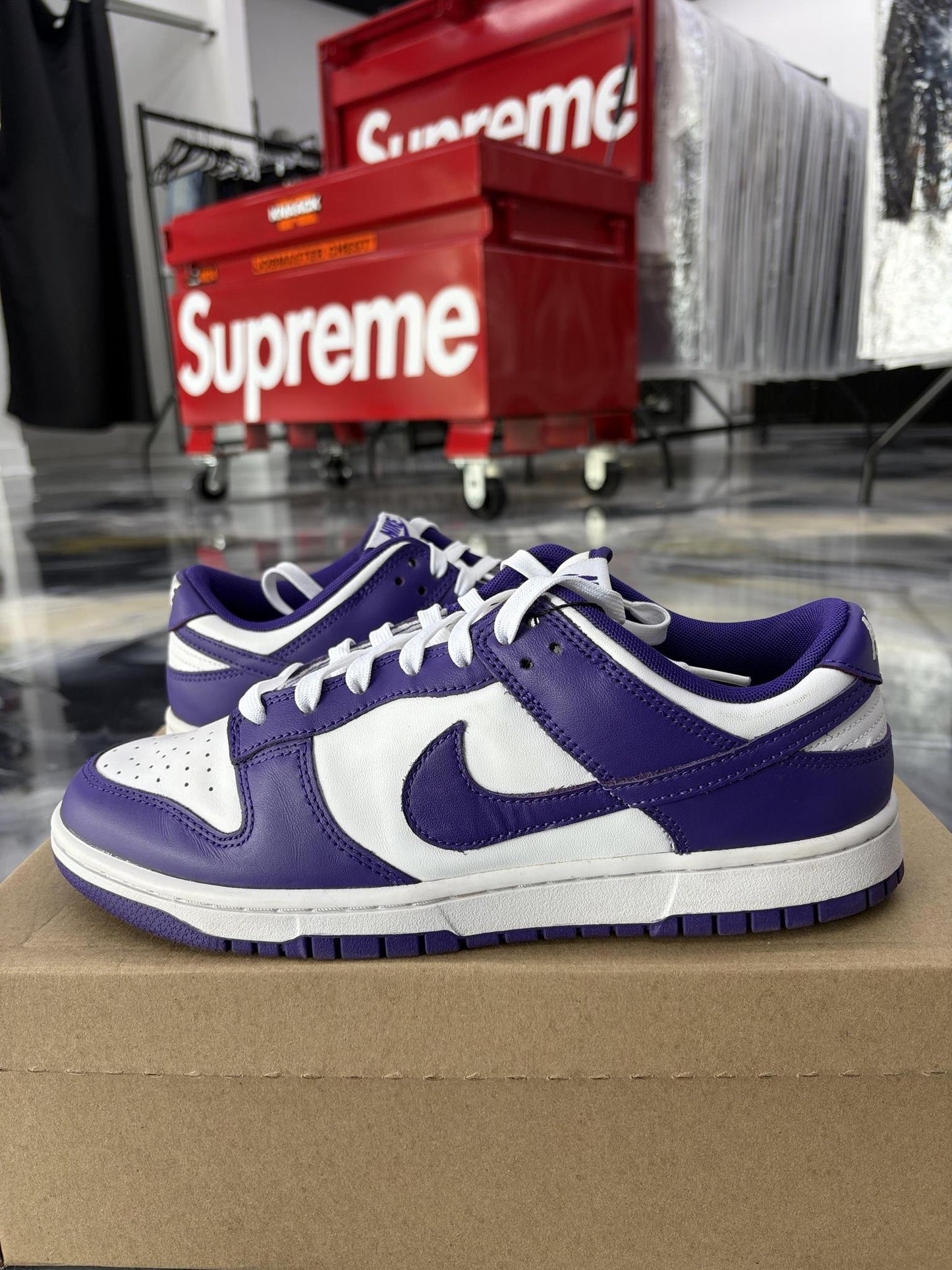 Nike Dunk Low "Court Purple" Used Size 10