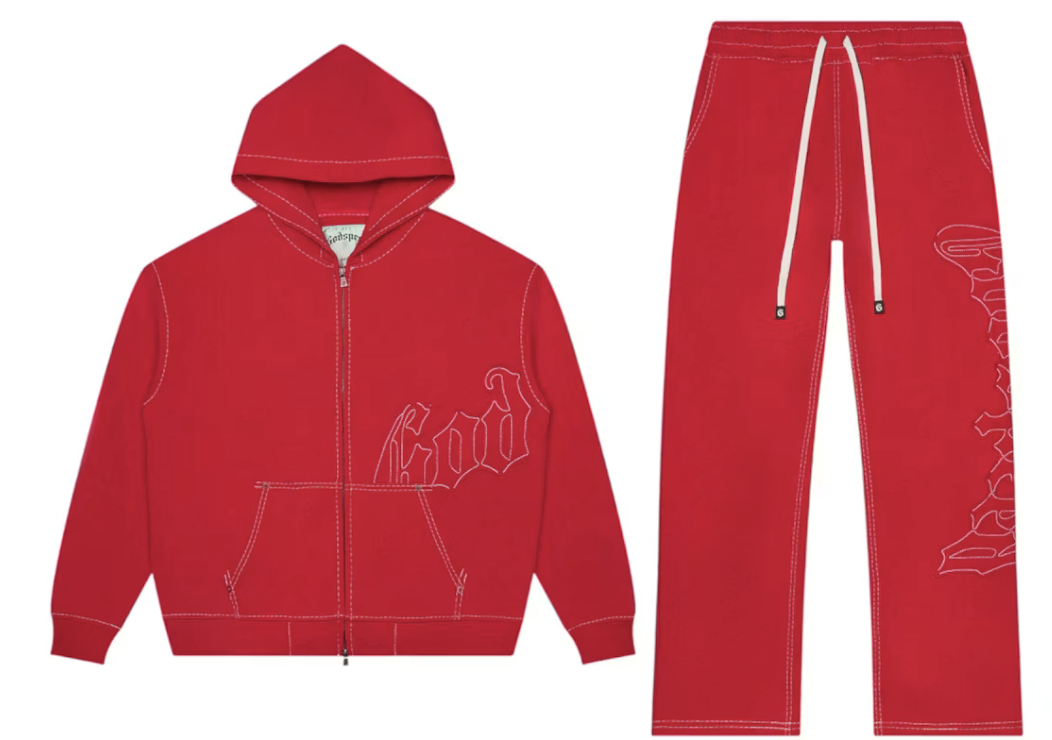 Godspeed Logo Sweatsuit "Red"