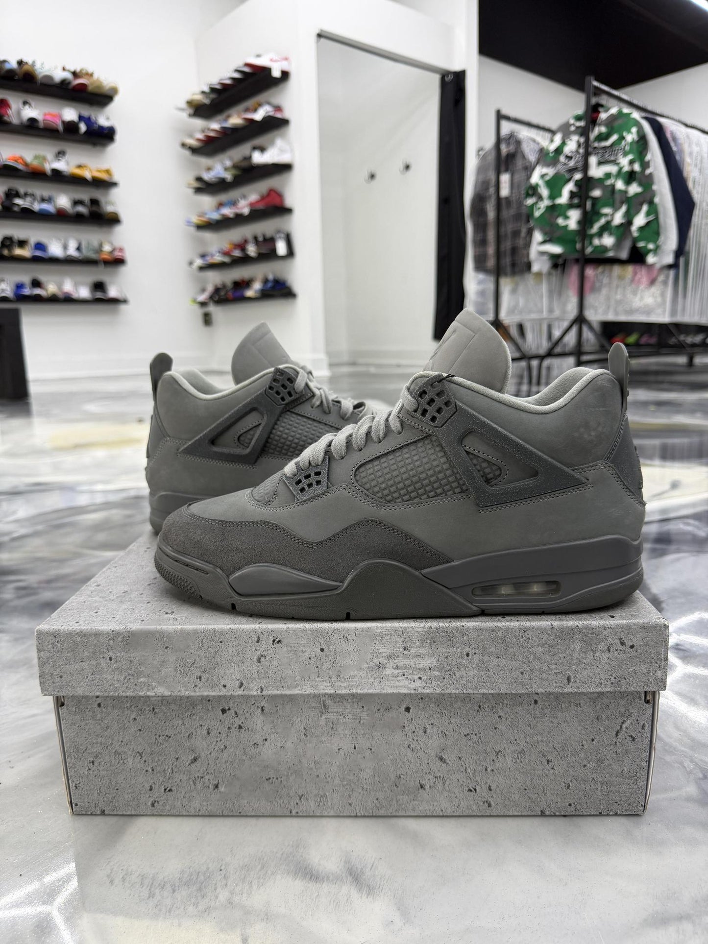 Jordan 4 "Wet Cement" Used Size 13