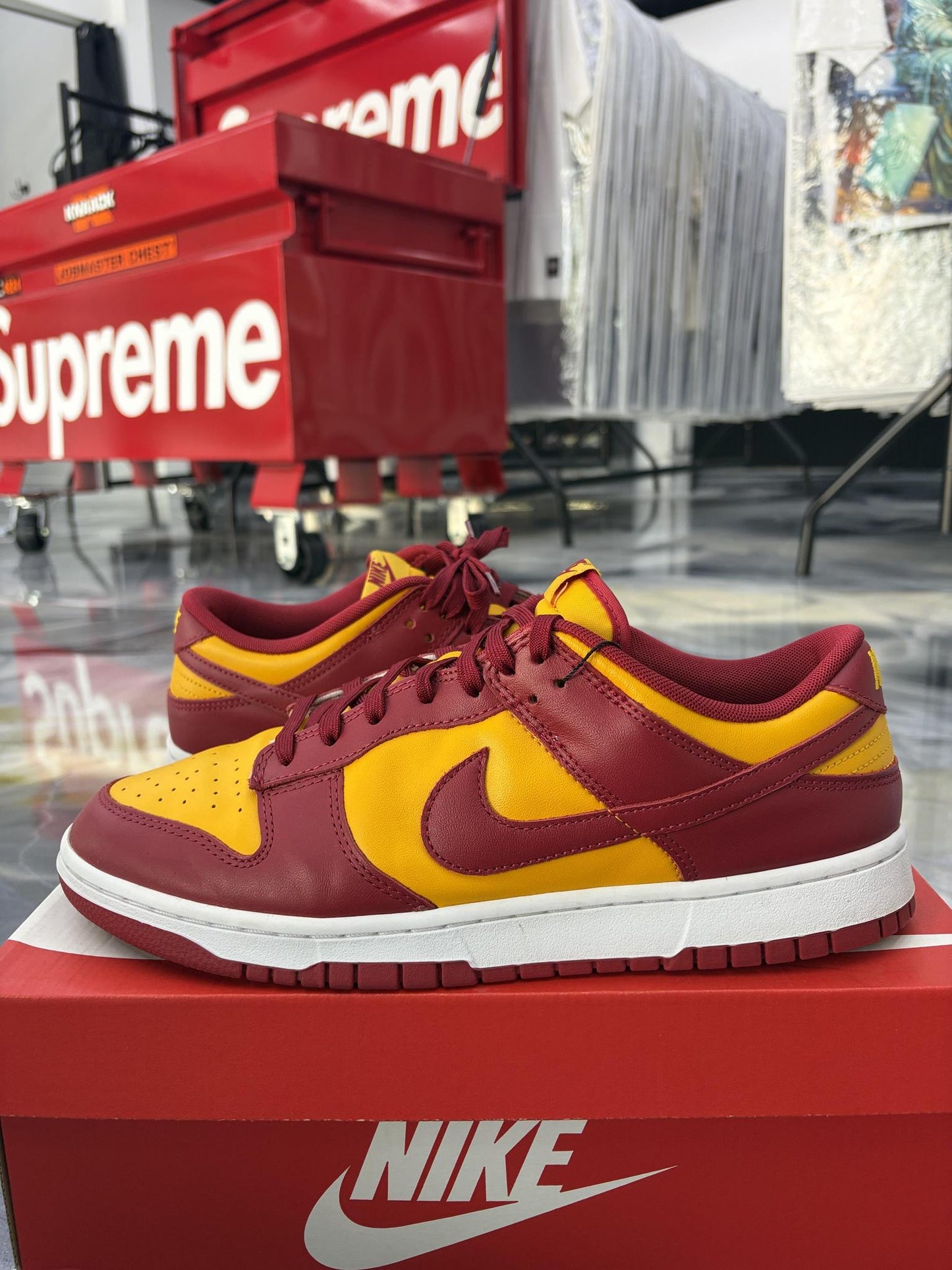 Nike Dunk Low "Midas Gold" Used Size 12
