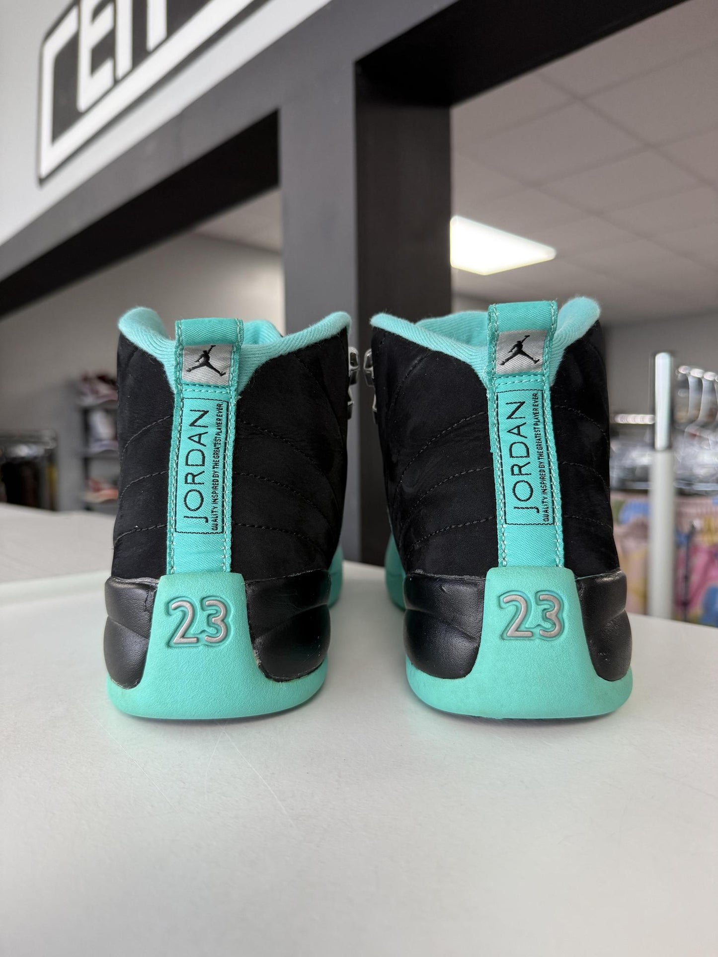 Jordan 12 "Hyper Jade" Used Size 8