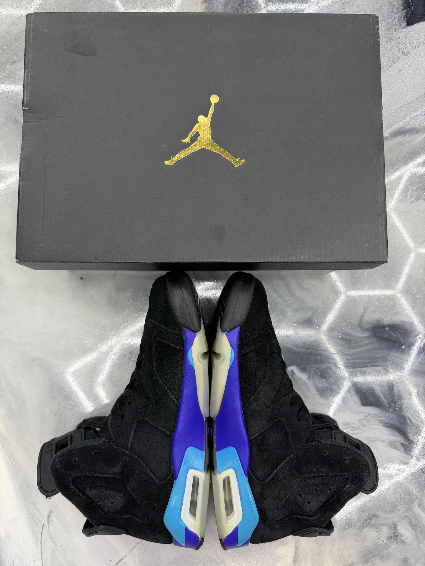 Jordan 6 "Aqua" Used Size 7Y/8.5W