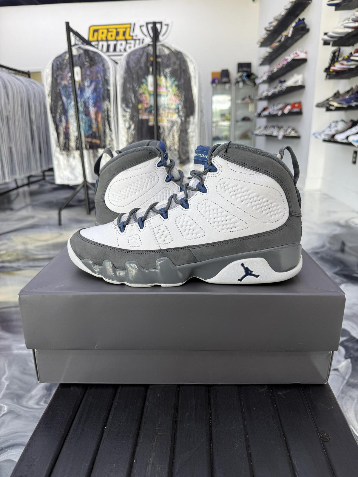 Jordan 9 "Flint Grey" Used Size 10