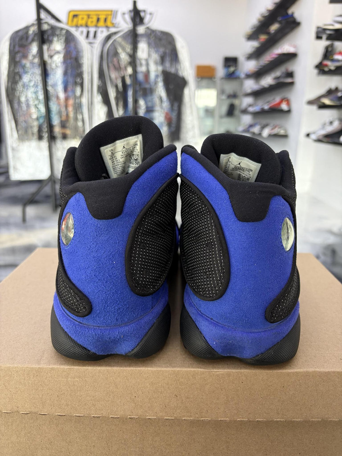 Jordan 13 "Black Hyper Royal" Used Size 8