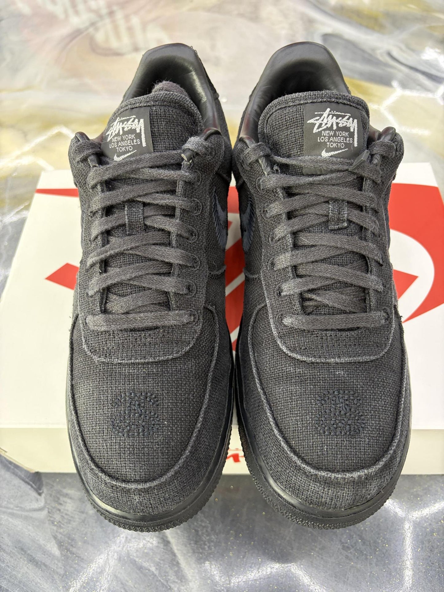 Nike Air Force 1 "Stussy Black" Used Size 9