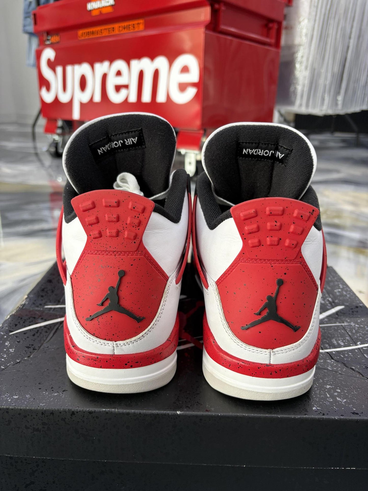 Jordan 4 "Red Cement" Used Size 13