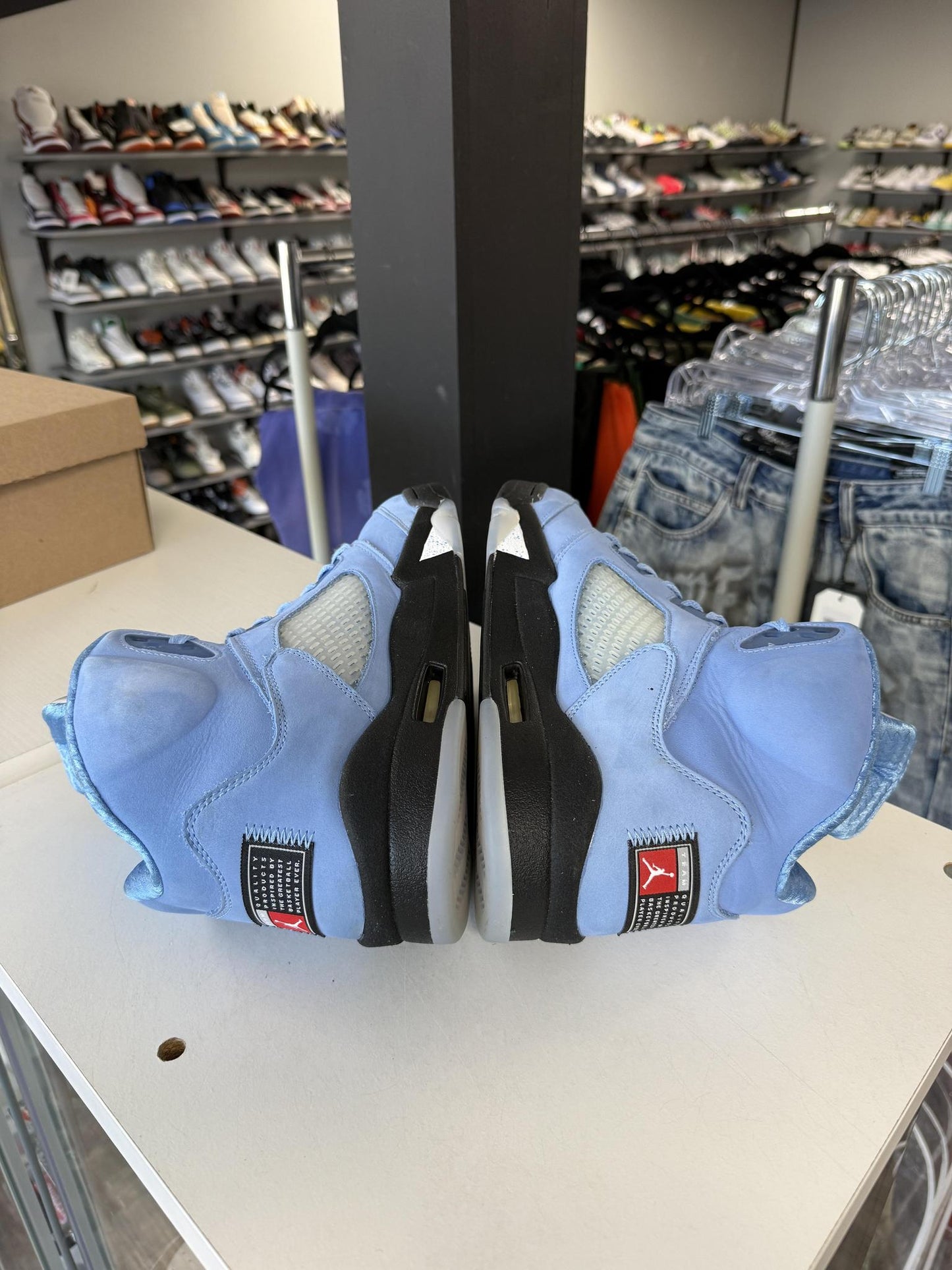 Jordan 5 "University Blue" Used Size 13