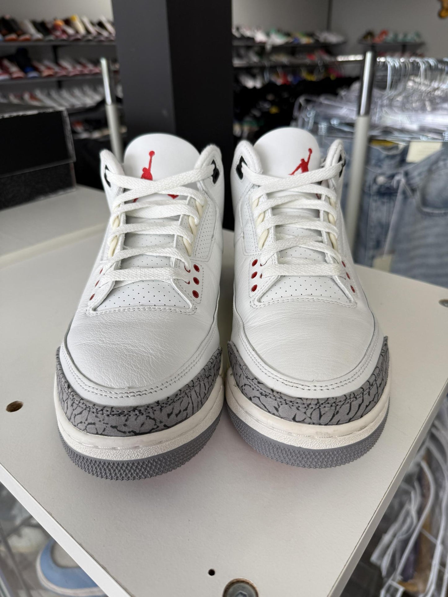 Jordan 3 "White Cement Reimagined" Used Size 9.5