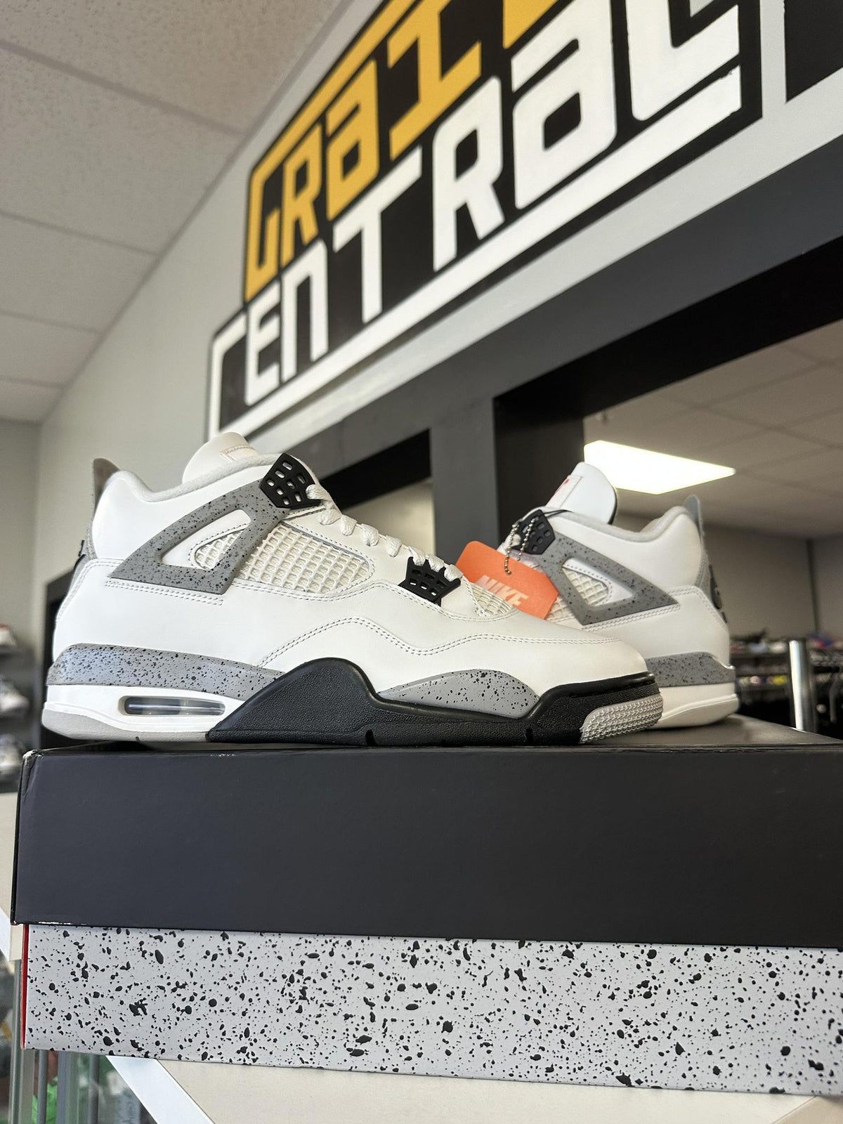 Jordan 4 "White Cement" Size 12 Used