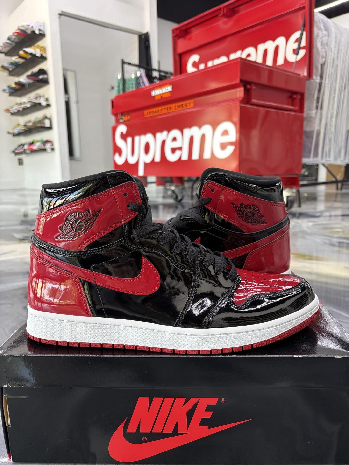 Jordan 1 "Patent Bred" Used Size 12
