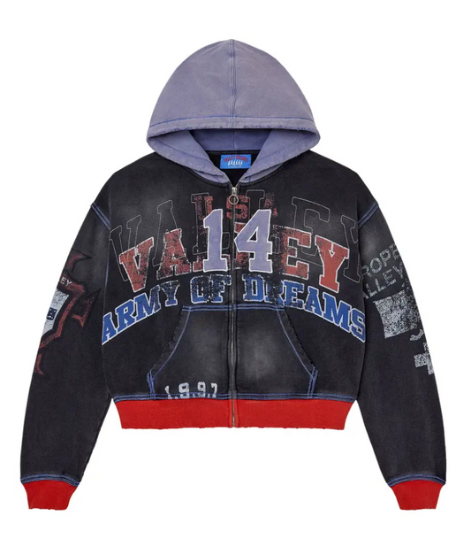 Vale Big 14 Zip Up 'Black"