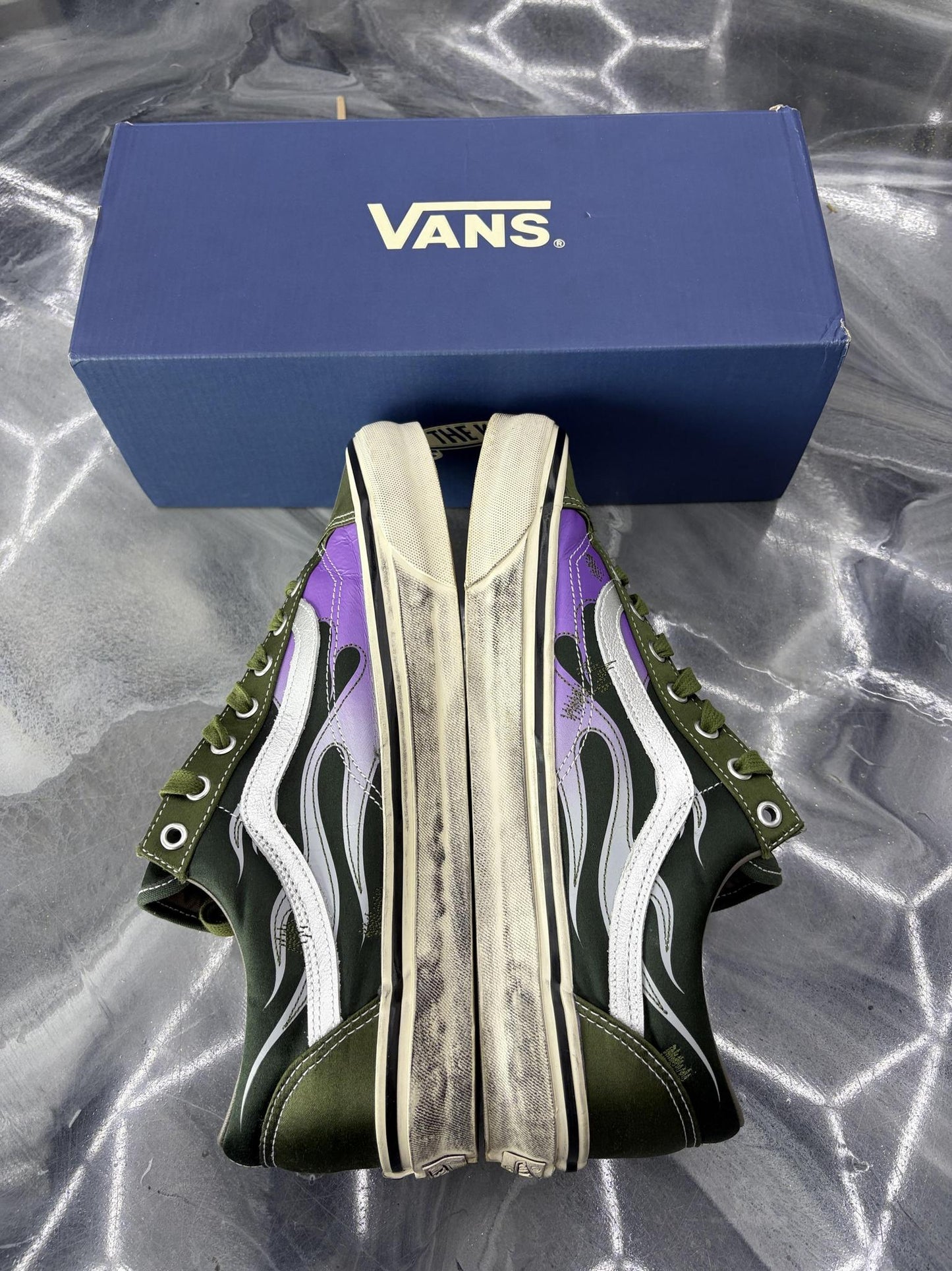 Vans LX Old Skool "Archive Flame Green" Used Size 11.5