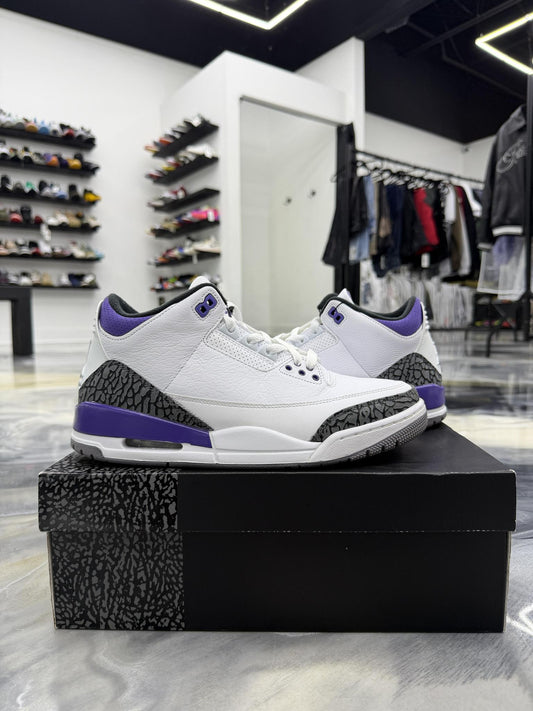 Jordan 3 "Dark Iris" Used Size 9.5