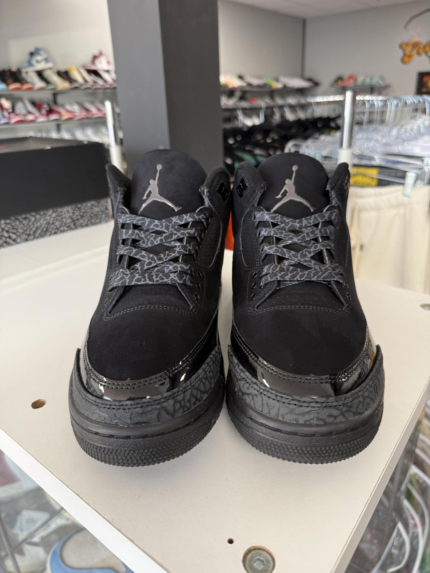 Jordan 3 "Black Cat" Used Size 10.5