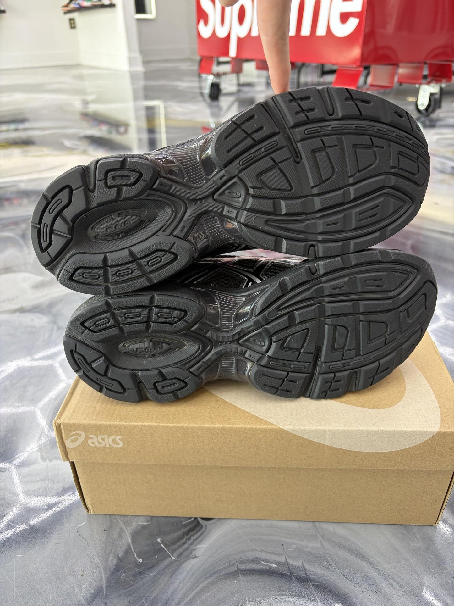 Asics Gel 1130 "Black Pure Silver" Used Size 9.5