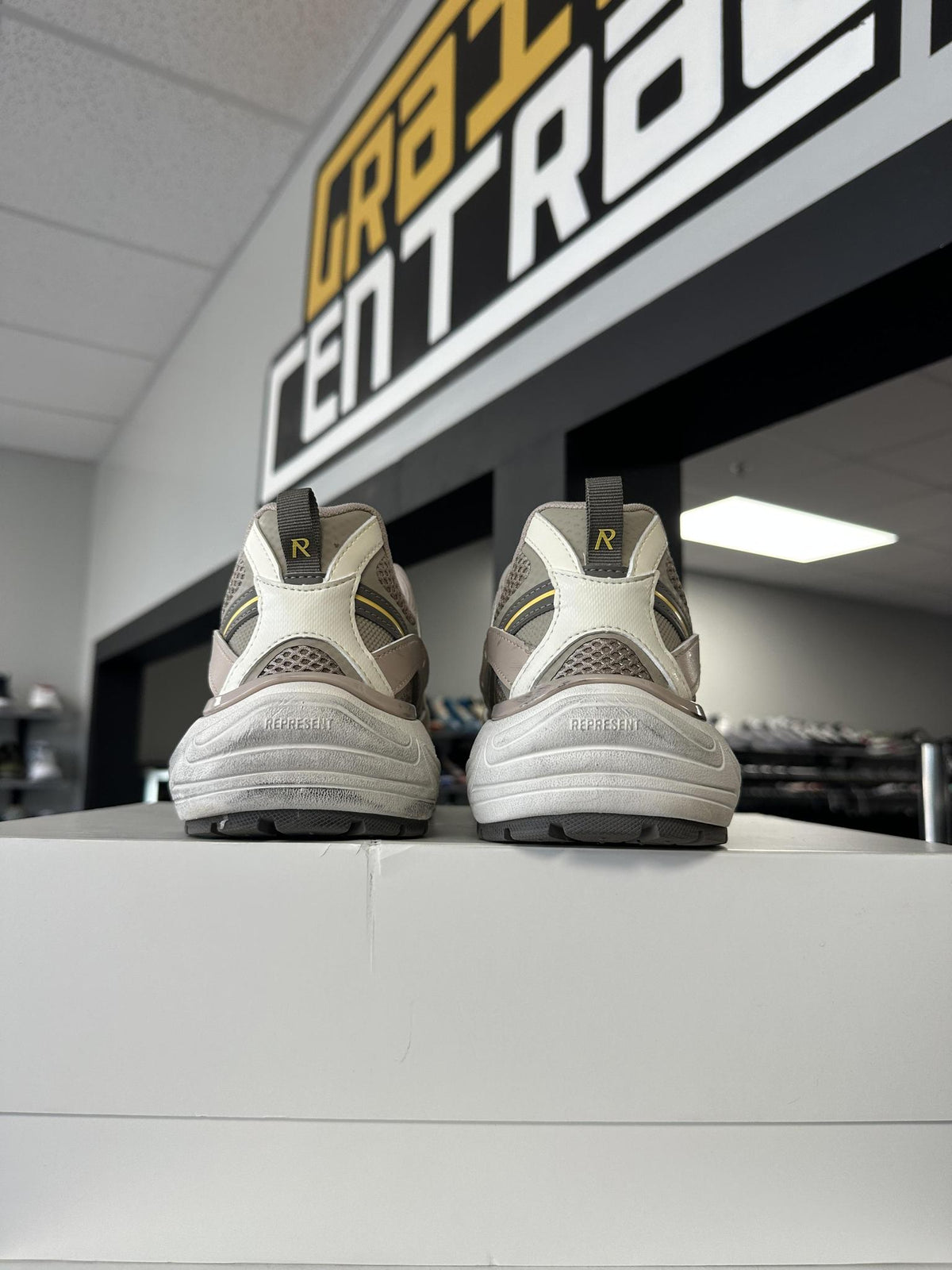 Represent Track Sneaker "Brown Beige" Size 10.5 Used